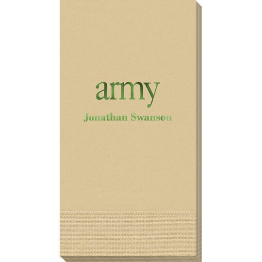 Big Word Army Guest Towels